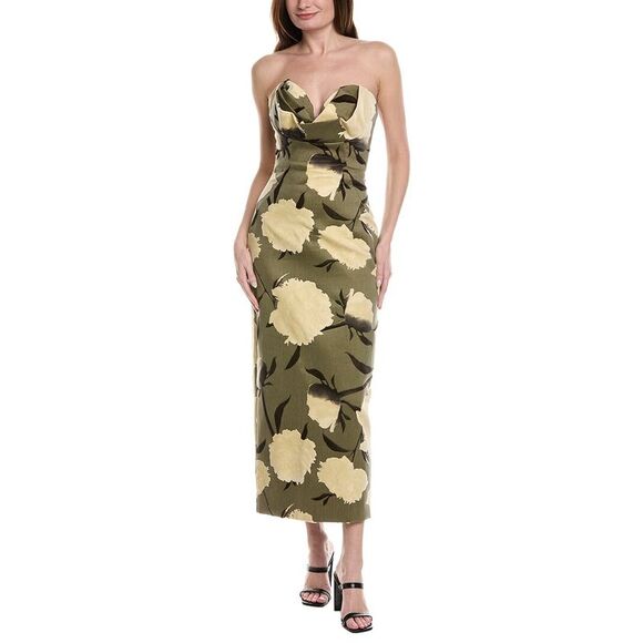 Lela Rose Dresses & Skirts - Lela Rose Womens  Draped Bust Sheath Dress, Brown